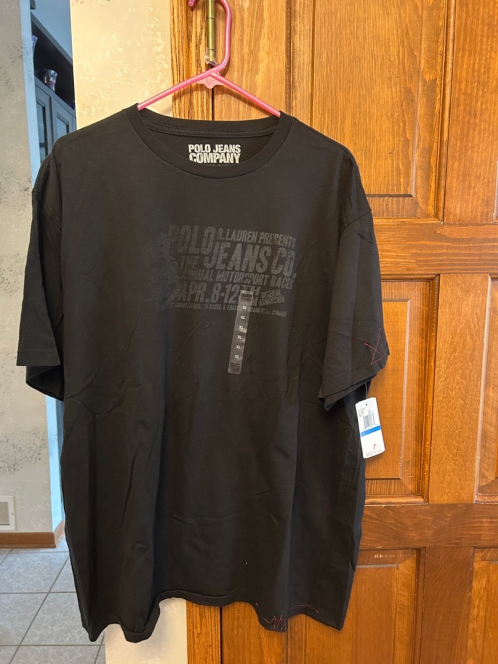 Polo by Ralph Lauren Black Short Sleeve Graphic Tee